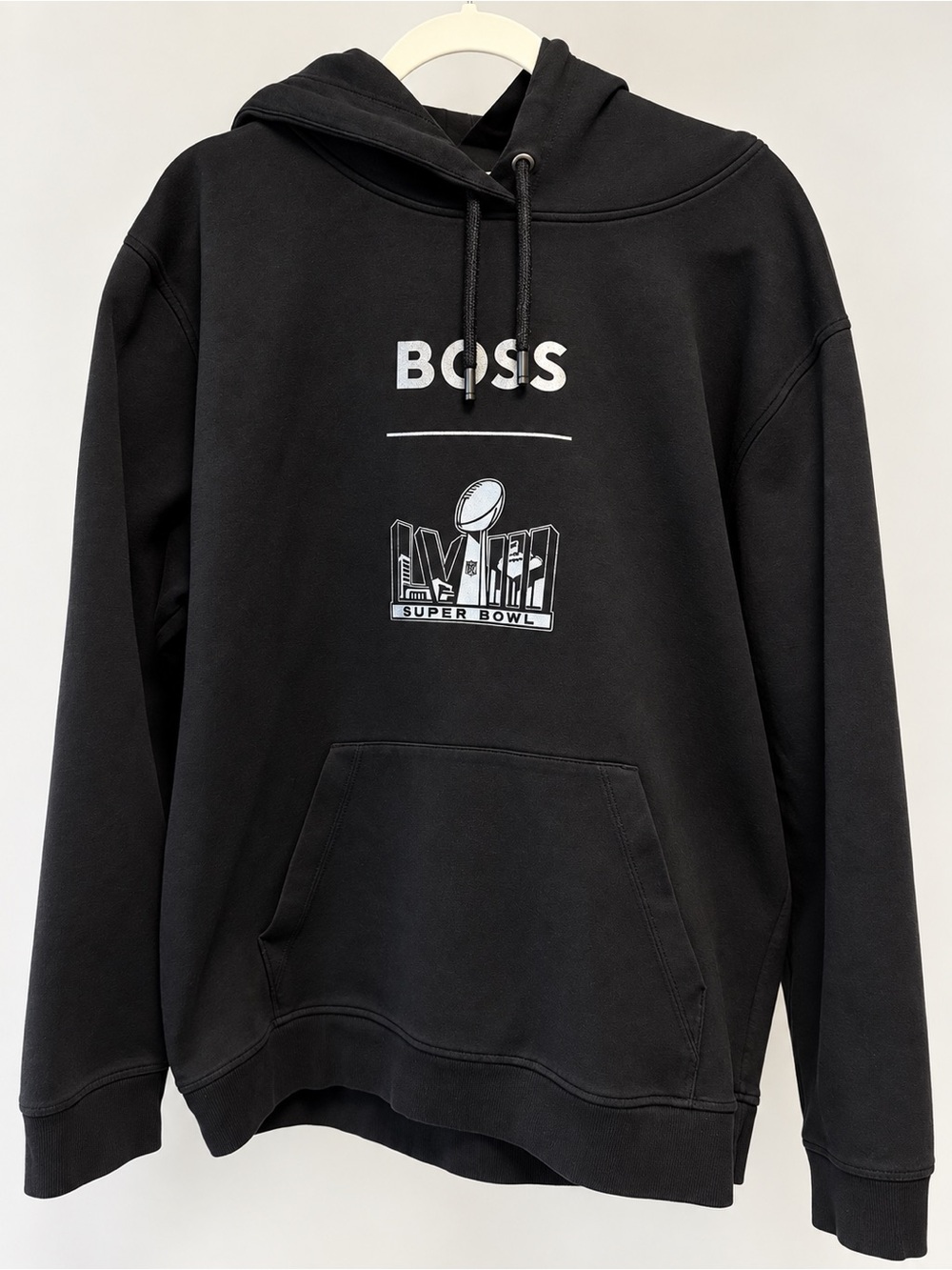 BOSS x Eagles Super Bowl LVII Black Hoodie Sweatshirt XXL